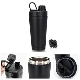 AT Product Protein Shaker, Double Wall Construction, Stainless Steel, Food Sanitation Law Inspected, Protein