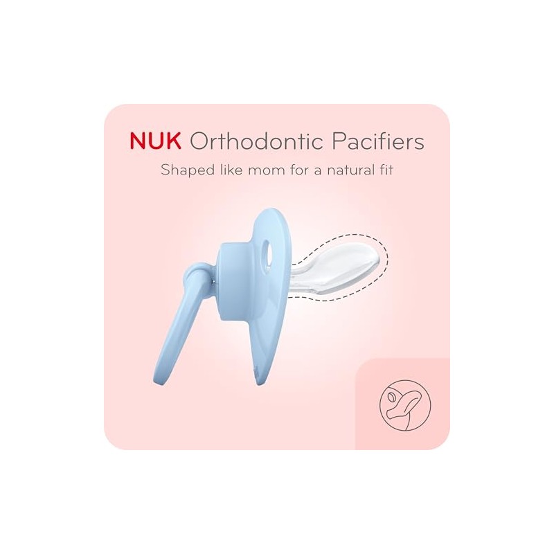 NUK Chupetes ortodónticos, 6 – 18 meses, 5 unidades
