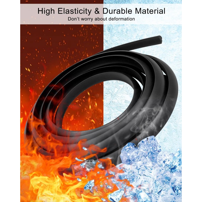 RV Window Seal Weather Strip 1/2'' x 1/4'', Noise Reduction