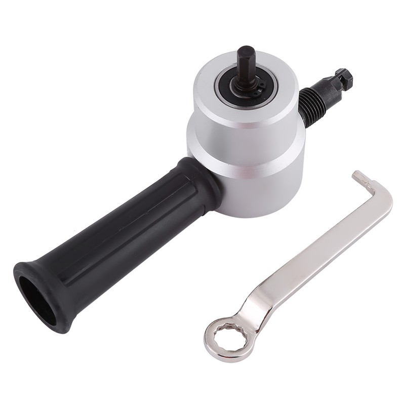 Double Head Sheet Metal Cutter Electric Power Drill Attachment Nibbler