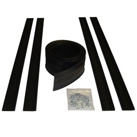 Auto Care Products 54016 16-Feet Garage Door Bottom Seal Kit with Track and Mounting Hardware