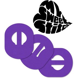 MySweetStitch Enlite Guardian Fixation Plasters (Pack of 10/25) Purple | Made in Germany | Outer Diameter 80 x 65 mm, Inner (Bridge) Diameter 10 mm