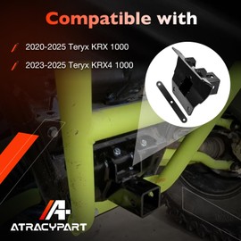 2 inch Rear Reciever Hitch Compatible with 2020-2025 Kawasaki Teryx KRX 1000, Heavy Duty Steel Tow Hitch,Black Powder-Coated, Replace 101810