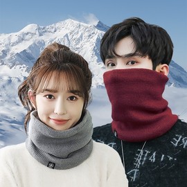 Unisex Q22 Winter Warm Knit Neck Warmer / Gaiter for Hiking, Golf, Walking, Commuting Q22 Neck Warmer Wine 5ea