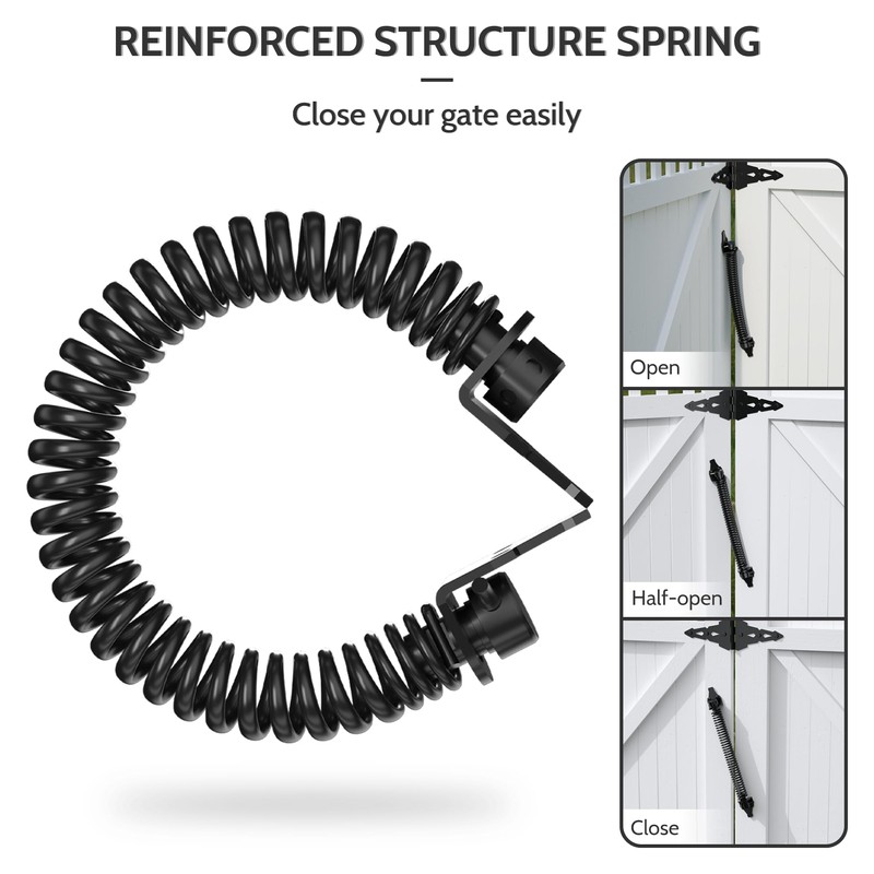 SANKEYTEW 14" Gate Spring Self Closing Heavy Duty Outdoor Door