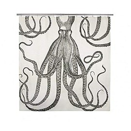 thomaspaul Octopus Shower Curtain, Ink
