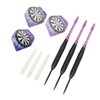 3Pcs Darts Professional Exquisite Stainless Steel Tip Darts Set with