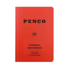 Hi-Tide Penko Notebook B6 Square Red CN159