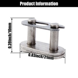 YOFMOO 420 Drive Chain Repair Master Connector Split Link for 50cc 66cc 70cc 90cc 110cc 125cc ATV Quad Scooter Motorcycle Go Kart Moped Pit Dirt Pocket Mini Bike XR50 CRF50 Pack of 3