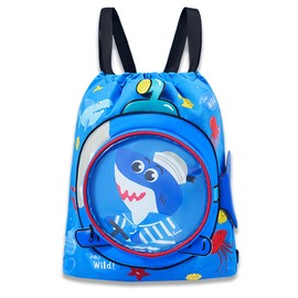Swimming Bag Children, Gym Bag, Sports Bag, Boys, Waterproof, Large Capacity Bag with Drawstring, Sports Bag, Drawstring Bag, Gym Bag, for Sports, Beach, Travel, Gym