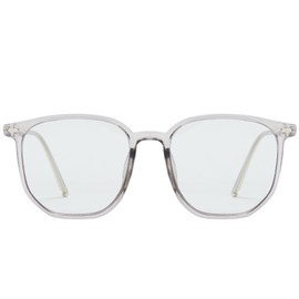 Cyxus Photochromic Blue Light Glasses for Men Women Computer Glasses UV Protection Glasses 8255 (Grey Frame White to Grey)