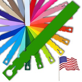 TAGKRAFTERS 9" x 1" Green - 250 Pcs - Plastic Plant Tags and Labels - Wrap Around Thermal Plastic - Nursery Garden Tree Labels | Made in The USA |