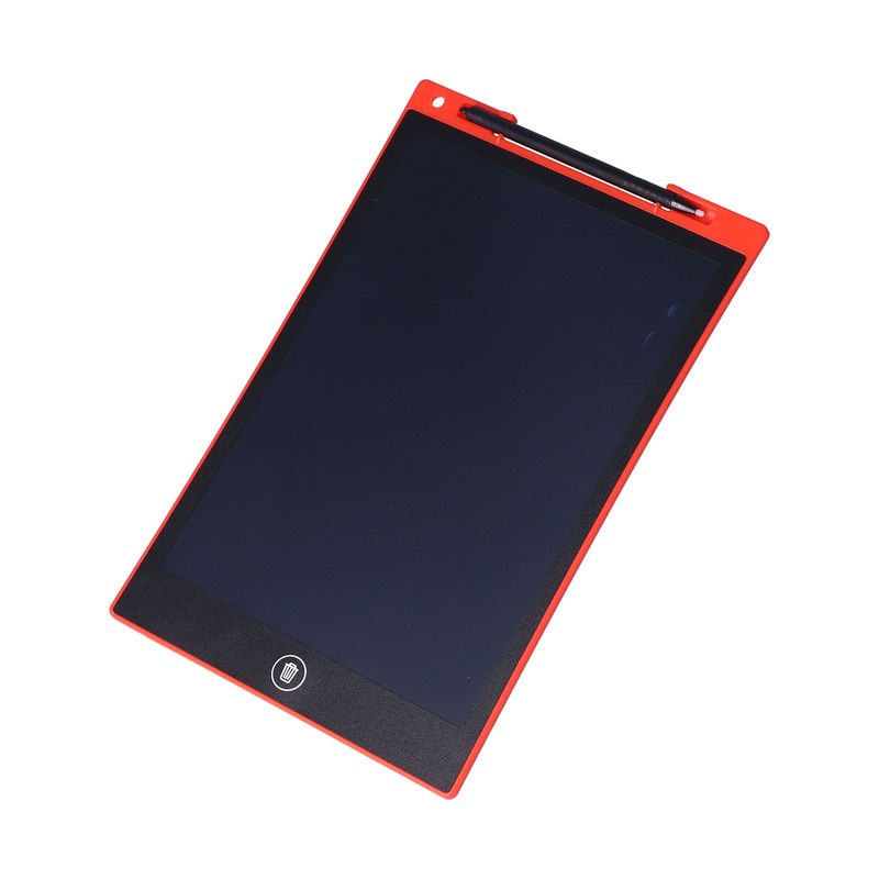 LCD Writing Tablet 10in Full Screen Replaceable Button Battery Red