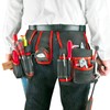 Spares2go 20 Pocket Double Tool Belt Heavy Duty Joiners Carpenter