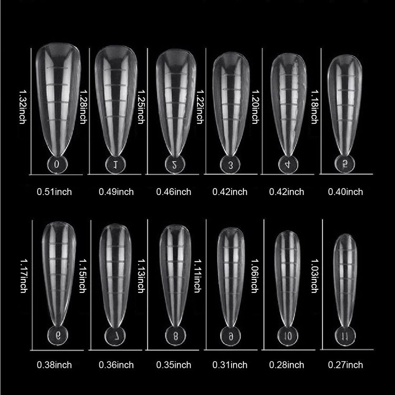 False Nail Tips Set, 120 Pieces Soft Gel Nail Tips