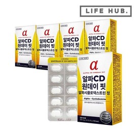 LifeHerb AlphaCD One Day Fit Alphacyclodextrin Tablets 5 boxes (500mg x 150 tablets) / 라이프허브 알파CD 원데이 핏 알파시클로덱스트린 정 5박스(500mg x 150정)