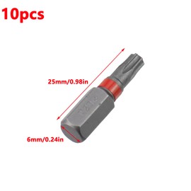 Antrader 10Pcs 25mm Long 1/4 Inch Hex Shank T20 Torx Head Magnetic Screw Driver Bit Set,Star Driver Bit T20 Screwdriver Bit Set,Torx Star Head Screwdriver Bit Set Torx Bits T20