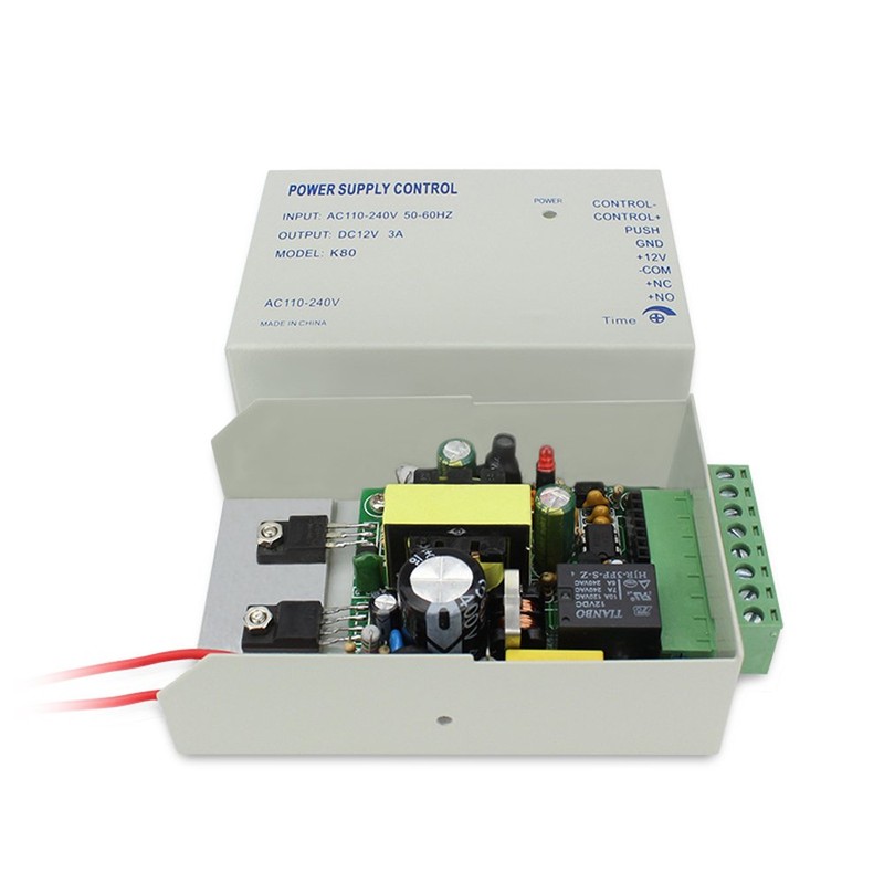 MENGQI-CONTROL Professional Power Supply Unit for Door Access Control 110~240V