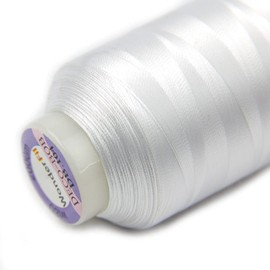 WonderFil Specialty Threads DecoBob White, 2-ply Cottonized Polyester, 80wt