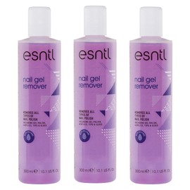 ESNTL Nail Gel Remover | 300ml x3 | Super Effective Formula | Removes All Polishes Including Gel, Acrylics, Tips, and Glues | Trusted by UK Beauty Salons