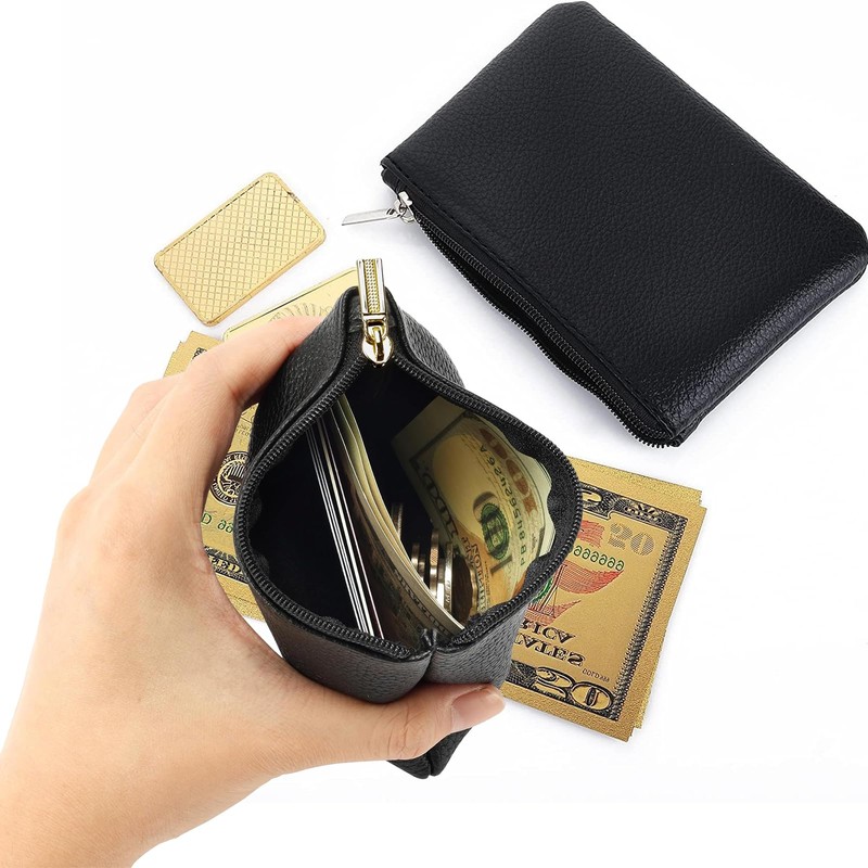 Women's Small Wallet, Small Purse for Women, black, Stylish and