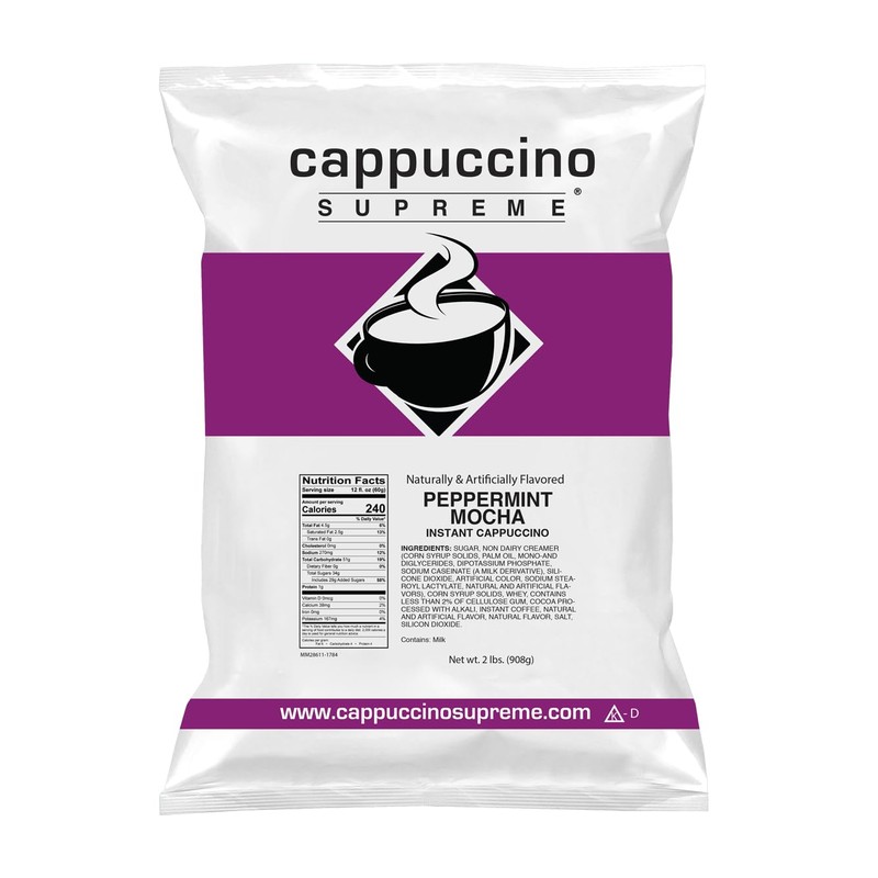 Cappuccino Supreme Peppermint Mocha Instant Cappuccino Mix 6 x 2