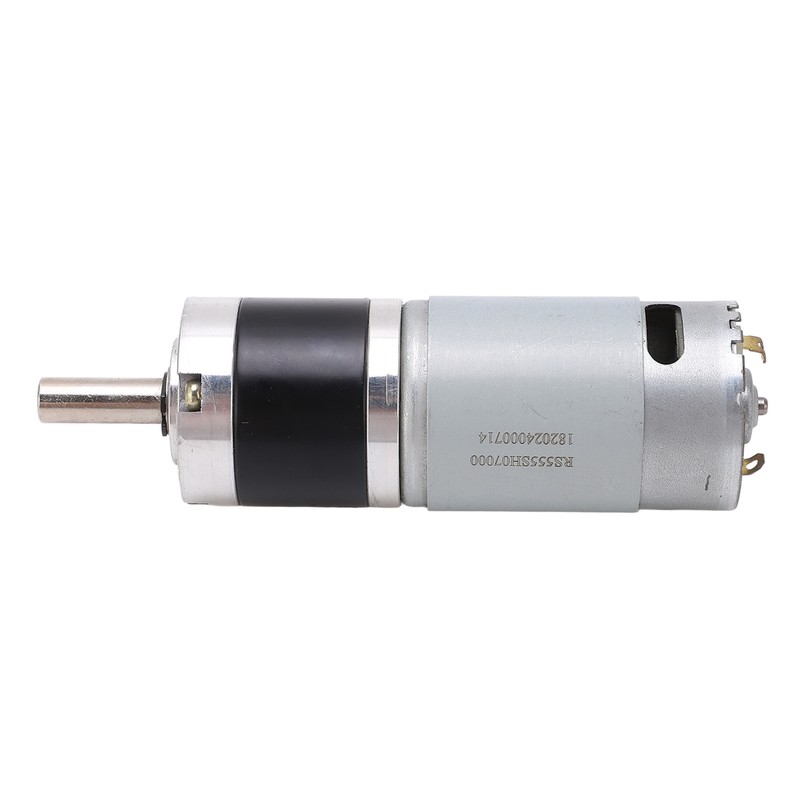 Black Silver Mini Gear Motor Low Noise High Torsion Robust