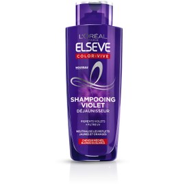 L'Oréal Paris - Purple Demolition Shampoo - For Blonde, Discoloured, Highlighted or White Hair - Neutralizing Yellow and Orange Reflections - Elseve Color-Vive - 200ml