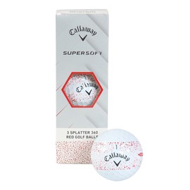 Callaway Golf Balls SUPERSFT 25 RED SPLATTER 3B SLEEVES (3 PACK) (Red/FF/Men's, Lady's, Jr)