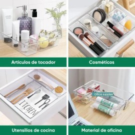 Organizador De Cajones Joyas Maquillaje 25 Pzas De Plástico                                                                                           