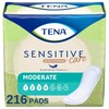 TENA Sensitive Care Incontinence Pads for Women Moderate Absorbency, Bladder