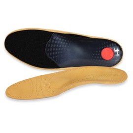Meltonian Delux, Full Length Leather Insole with Arch Support and Metatarsal Pad (Women 8-9)