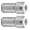 SPARES2GO Radiator Valve 15mm x 10mm Pushfit Chrome Speed Fit
