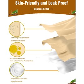 FHJBJA FHJBJA 9Pcs Organic Cotton Castor Oil Pack Wrap Kit - Reusable Hot/Cold Compress Pads with Adjustable Strap for Liver Detox, Belly, Neck, Knee & Full Body Relief