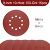 9 Inch 10 Holes Sanding Disc 150 Grit Drywall Sandpaper