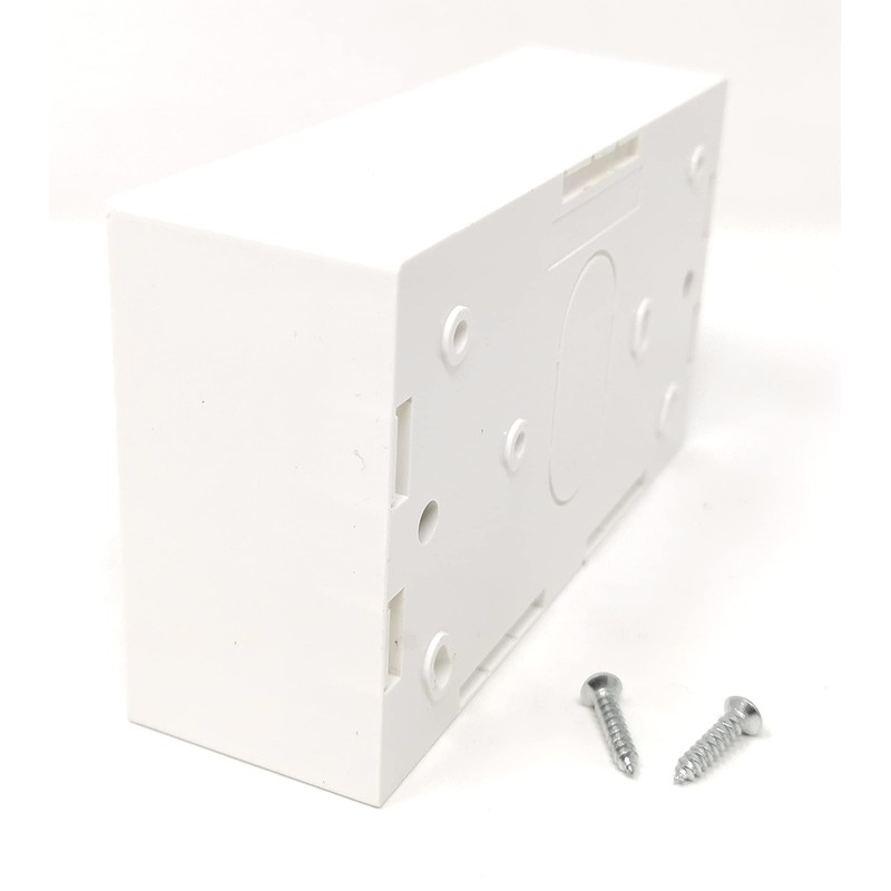 Maincore Surface Dual Mounting Back Box for Electrical & Ethernet