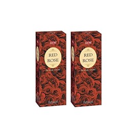Hem Incense Sticks Red Rose for Relaxing & Meditation |Pack of 2 Boxes |Total 240, black (redr rose 002)