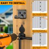 24" Cane Bolt Drop Rod for Gate, Heavy Duty Gate