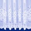 NetCurtainsUK Washington Floral Pattern Net Curtains In White - Sold