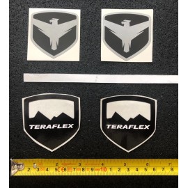 Unbranded 2pcs FALCON Shocks *TERAFLEX* DECALS STICKERS offroad overland adventure jeepers