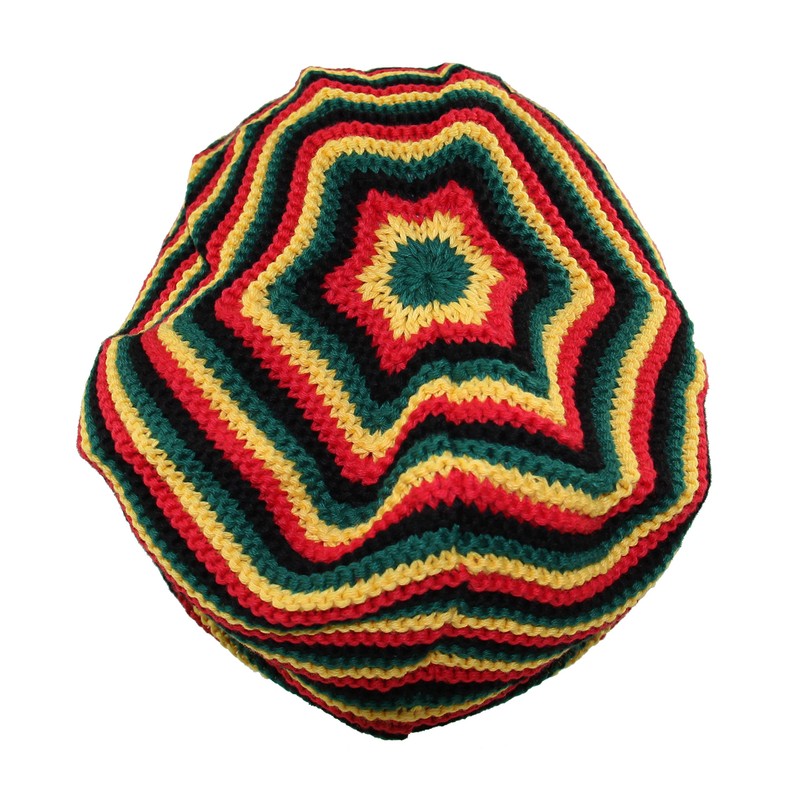 NY Rasta Cotton Beanie Visor (Black/Rasta)