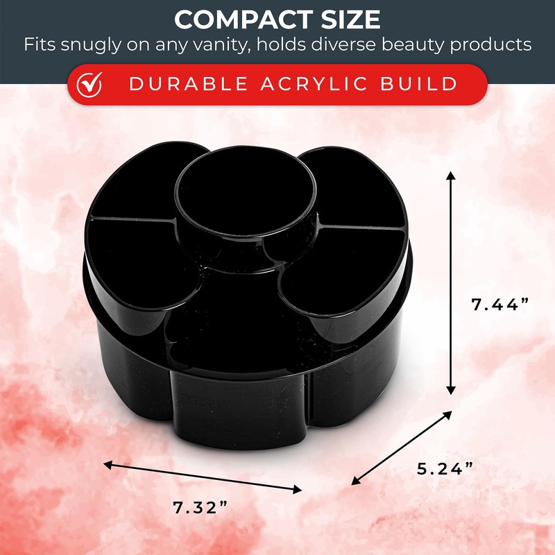 Masirs Small Rotating Makeup Organizer - A Mini Yet Spacious
