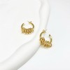 Surrounded Forest Gold Hoop Earrings Gold Knot Earrings for Women,Hypoallergenic