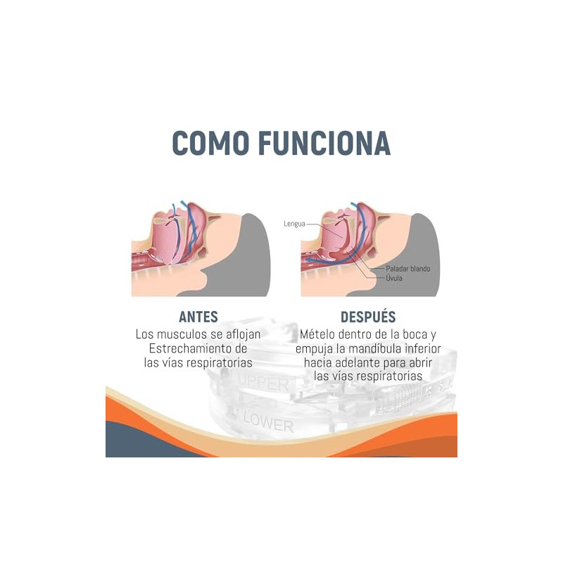 Aparato para dejar de Roncar y Evitar la Apnea del