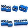 Greluma 80pcs 5mm Spacing 2Pin/3Pin PCB Screw Terminal Block 300V
