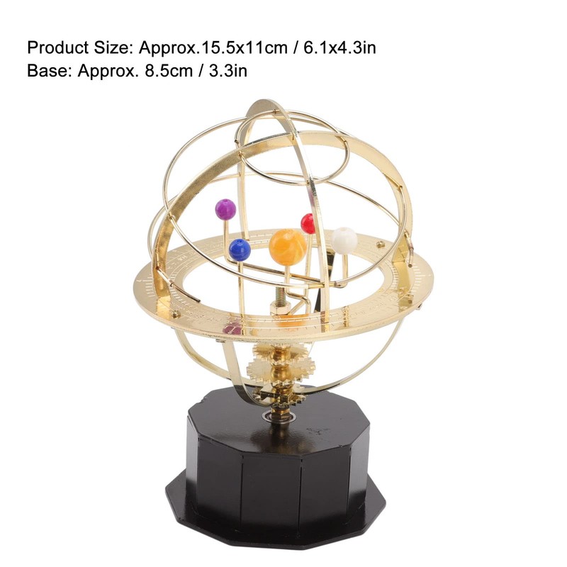 Agatige Solar System Model, Metal Solar System Planetarium Mechanical Rotatable