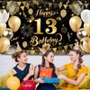 Yuanbigtai Birthday Party Decoration Extra Large Fabric Black Gold Sign