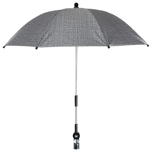 TOYANDONA Baby Stroller Umbrella Wheelchair Pushchair Parasol UV Rays Rain Sun Shade Cover Clamp On Rain Canopy for Wheelchair Pushchair Baby Stroller Bleacher 85cm Grey