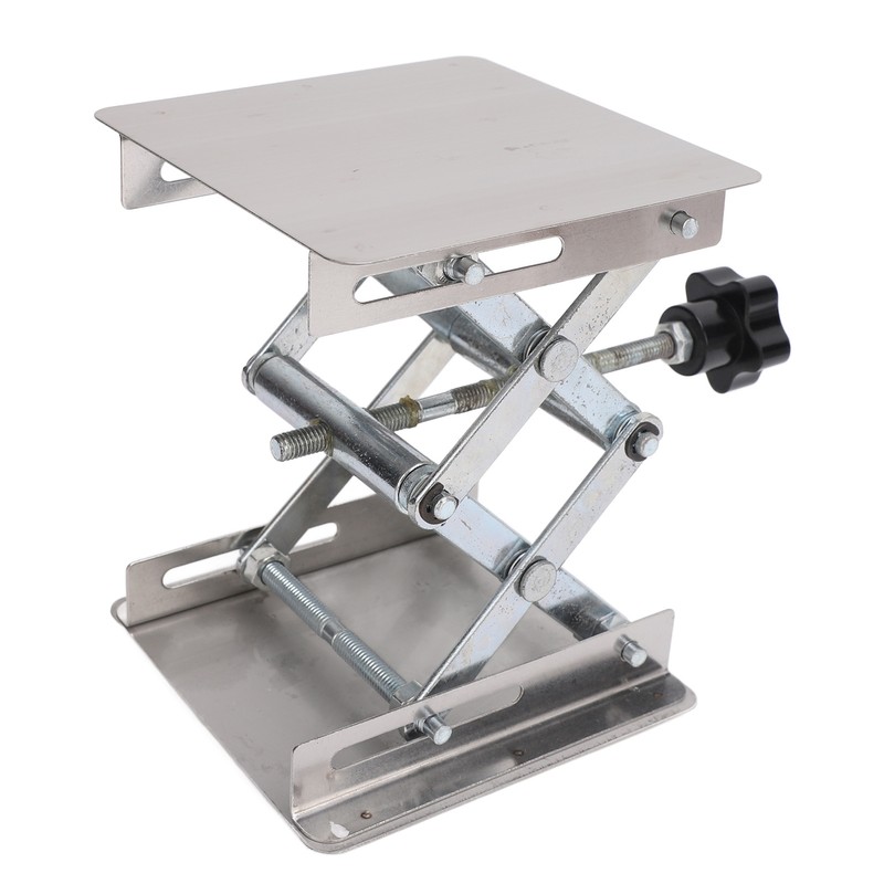 Stainless Steel Lab Jack Scissor Stand Platform 4x4in Expandable Height
