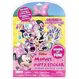 Bendon Minnie Puffy Sticker Coloring and Activity Playset Book